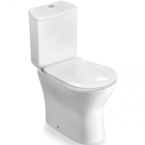 картинка Комплект SAN56 унитаз + сиденье с крышкой + кнопка смыва + чистящее средство от магазина Сантехстрой