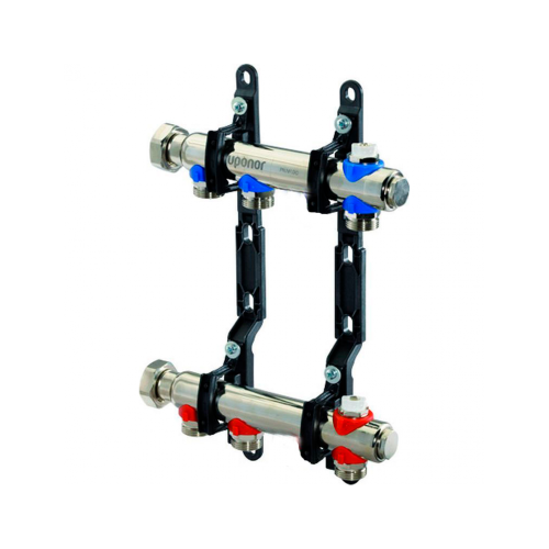 картинка Коллектор UPONOR UNI-X стальной Н 1"НГ, выводы 9XG3/4" евроконус '1И от магазина Сантехстрой