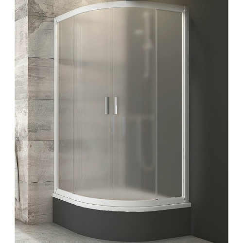 картинка Душевой уголок Ravak Blix BLCP4-80 Sabina 80x80 3B240140ZG профиль Белый стекло Grape от магазина Сантехстрой