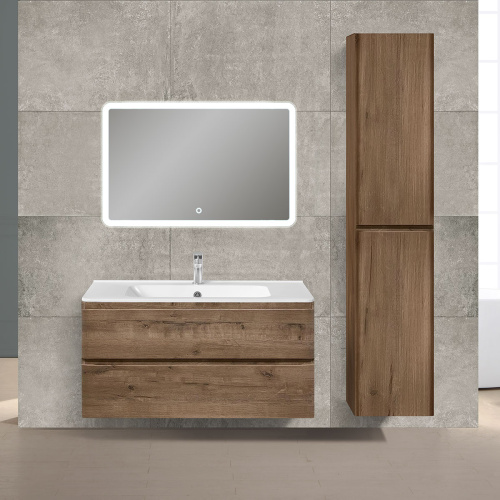 картинка Тумба под раковину Vico 1000 подвесная, 2 выкатных ящика soft close, V.Oak от магазина Сантехстрой