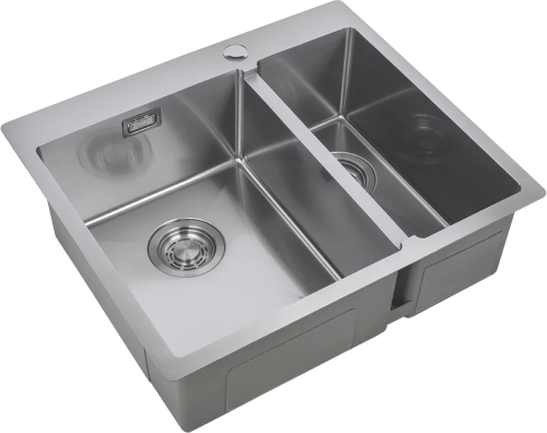 картинка Мойка кухонная Zorg Light ZL R 590-2-510-L L, нержавеющая сталь от магазина Сантехстрой