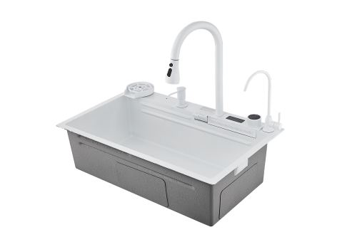 картинка Мойка кухонная с водопадом Savol (S-SC002W) от магазина Сантехстрой