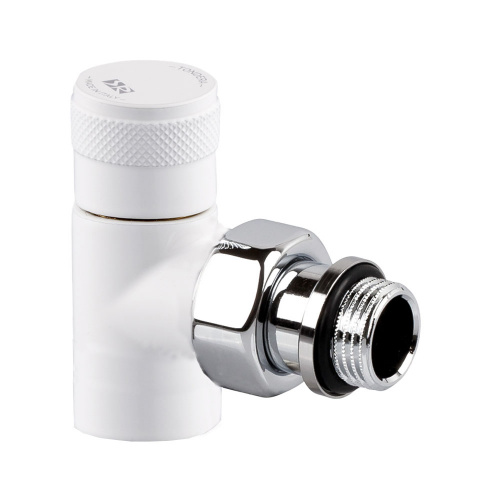 картинка Запорный клапан угловой SR Rubinetterie Tondera 1/2", белый от магазина Сантехстрой