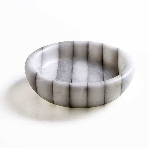 картинка 3SC RIGATO Мыльница настольная, цвет: натуральный ALABASTRO/хром от магазина Сантехстрой