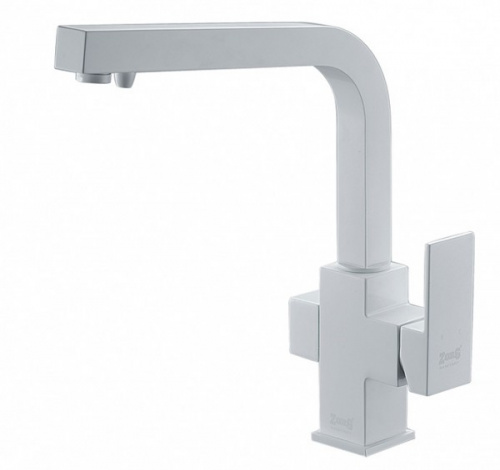 картинка смеситель для кухни zorg zr 311 yf-white белый