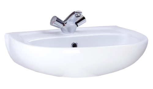 картинка Раковина Santeri Версия 565 х 455, белая (1.3111.5.S00.11B.0) от магазина Сантехстрой