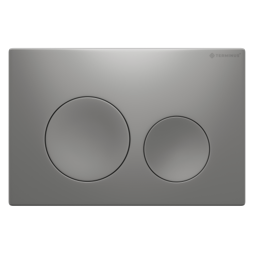картинка Клавиша смыва для инсталляции Terminus Classic кнопка круг цвет матовый хром от магазина Сантехстрой