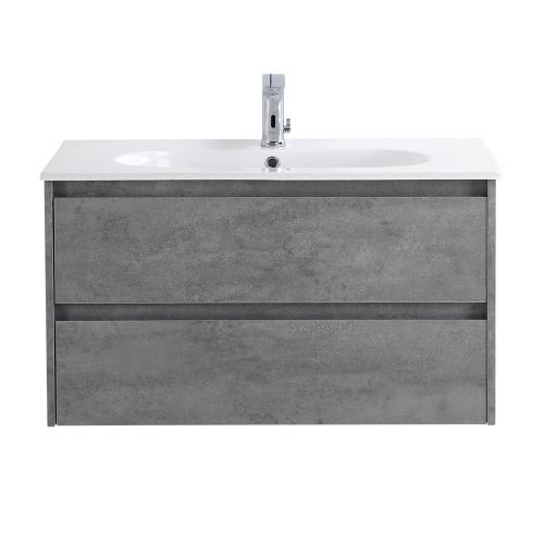 картинка Тумба под раковину подвесная BelBagno KRAFT-900-2C-SO-CG Cemento Grigio от магазина Сантехстрой