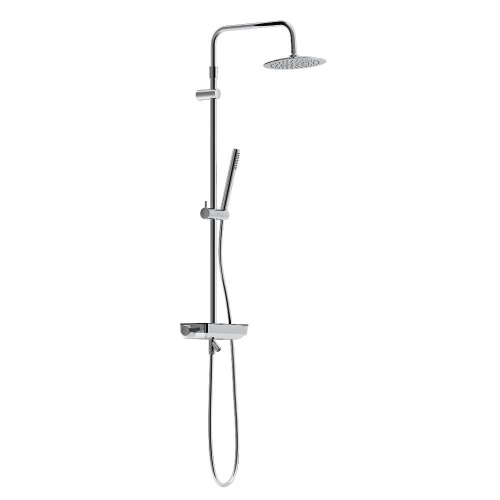 картинка 936730000 Scandinavian Pure душевая система с ванно-душевым смесителем-полкой, хром от магазина Сантехстрой
