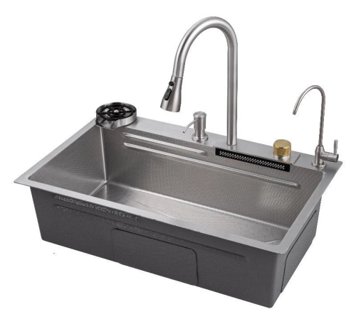 картинка Мойка кухонная с водопадом Savol (S-SC003L) от магазина Сантехстрой