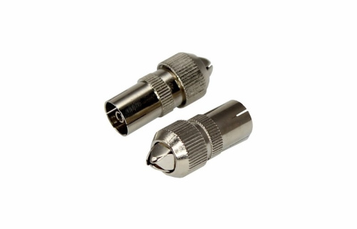 картинка TV-разъем гнездо без пайки Орех REXANT от магазина Сантехстрой