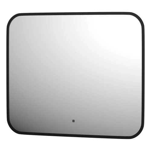 картинка Зеркало Defesto AURA DF 2973RH 60х50 см, с LED-подсветкой, инфракрасный выключатель, теплый белый свет, рама черная от магазина Сантехстрой