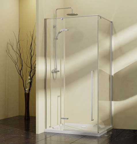 картинка Душевой уголок Slim-N VSR-5SN1010CL, 1000*1000, хром, стекло прозрачное от магазина Сантехстрой