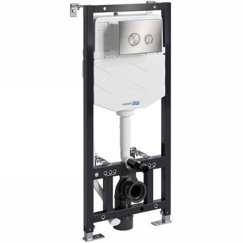 картинка Инсталляция WasserKRAFT Aller 10TLT.010.ME.BN01 для унитаза с клавишей смыва Никель от магазина Сантехстрой