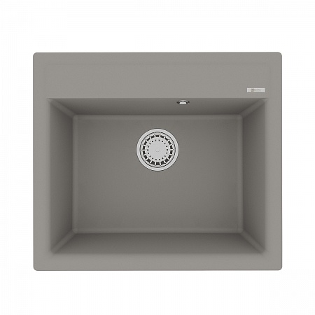 картинка Кухонная мойка Lemark HANKA 570 врезная прямоугольная из кварцгранита цвет: Грей (9910015) от магазина Сантехстрой