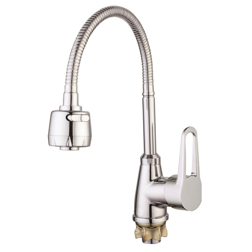 картинка смеситель econoce ec0442 для кухни с гибким изливом