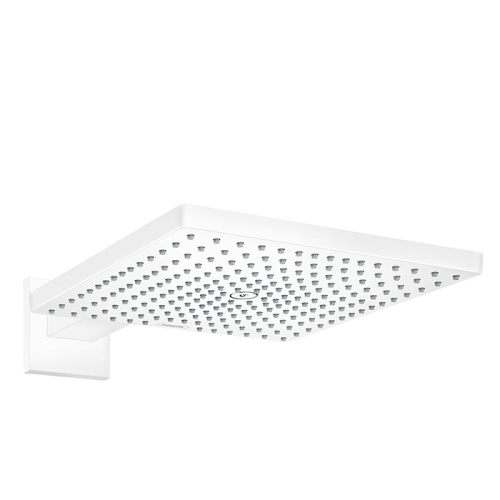 картинка HG Raindance Верхний душ, 300х300мм, 1 jet, с настенным держателем 390мм, цвет: белый матовый от магазина Сантехстрой