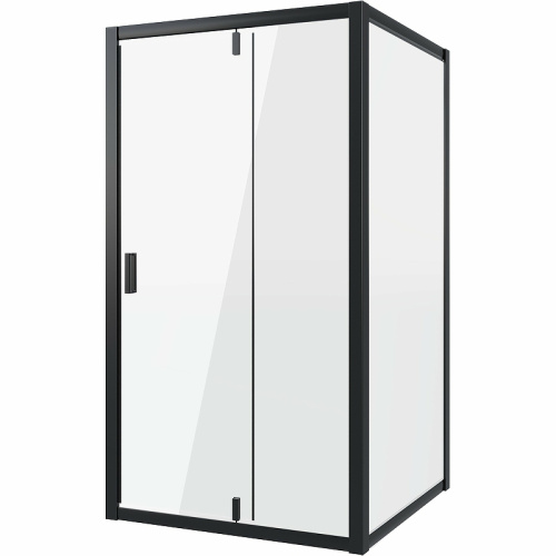 картинка Душевое ограждение Niagara Nova NG-83-11AB-A70B (110х70х195) прямоугольник,черный,дверь распашная,стекло прозрачное,2 места от магазина Сантехстрой