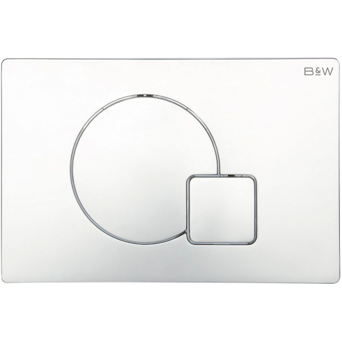 картинка Клавиша смыва Black&White Universe WPI-09523 09523 Bright Chrome от магазина Сантехстрой