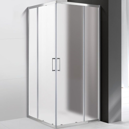 картинка Душевой уголок Cezares Molveno 90х90 MOLVENO-A-2-90-P-Cr профиль Хром стекло рифленое от магазина Сантехстрой