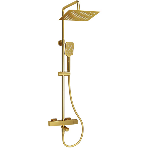 картинка Душевая система WasserKRAFT A199.198.201.BG Thermo с термостатом Золото матовое от магазина Сантехстрой