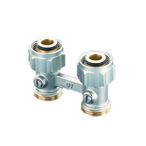 картинка Узел, Multiflex F, прямой H-образный, 3/4", 3/4", Н ЕК-НГ ЕК, никелированный, ZB от магазина Сантехстрой