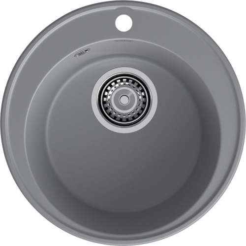 картинка GRANFEST Мойка QUARZ 08  1-чаша D-480мм темно-серый арт.GF-Z- от магазина Сантехстрой