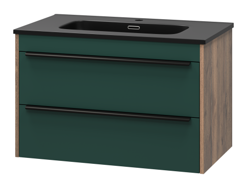 картинка Тумба под раковину GREENWOOD - 80 подвесная с 2 ящ. от магазина Сантехстрой