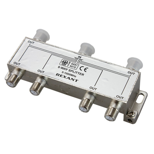 картинка Делитель ТВ х 6 под F разъём 5-1000МГц REXANT от магазина Сантехстрой