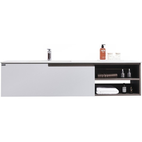 картинка Тумба с раковиной Orans BC-1131 L 150 11311500L подвесная Matt coffee White matt от магазина Сантехстрой