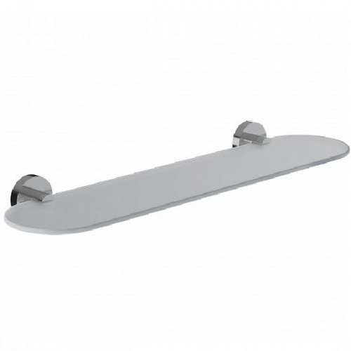 картинка Полка IDDIS Sena матовое стекло сплав металлов (SENSSG0i44) от магазина Сантехстрой