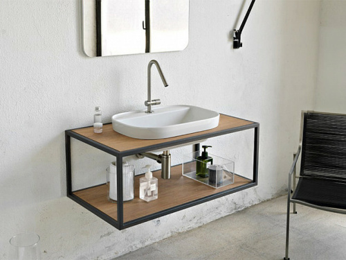 картинка Раковина, Scarabeo, Glam, шгв 560*390*140, отверстия для смесителя-отсутствуют, цвет-Pearl от магазина Сантехстрой