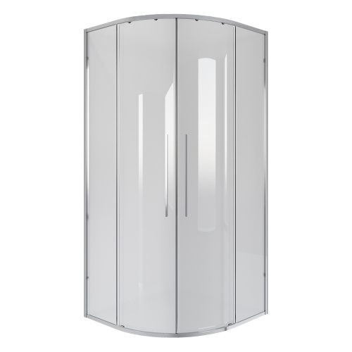 картинка Душевое ограждение Niagara Nova NG-6626-34 (90х90х195) четверть круга,хром,двери раздвижные,стекло прозрачное,1 место от магазина Сантехстрой