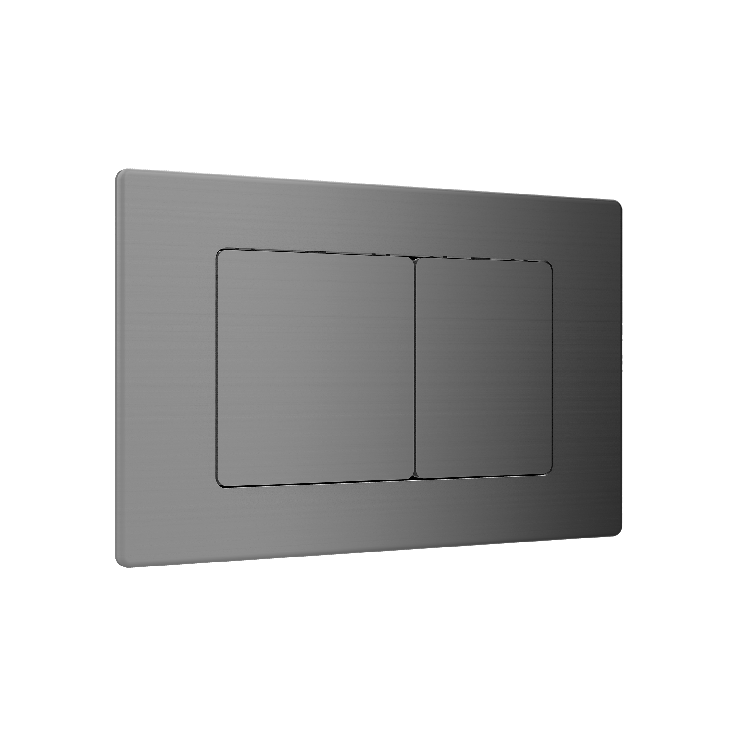 картинка Кнопка для инсталляции - Oliveeka (матовый оружейный металл) от магазина Сантехстрой