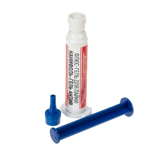 картинка Флюс-гель для пайки REXANT,  КАНИФОЛЬ-ГЕЛЬ АКТИВ,  12 мл,  техно-шприц,  блистер от магазина Сантехстрой