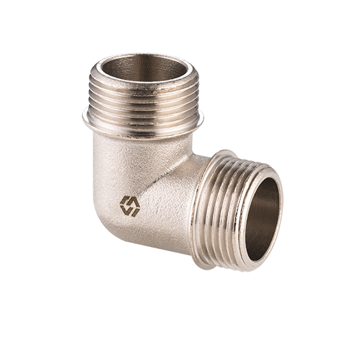 картинка Угольник, 3/4", НН, латунь никелированная от магазина Сантехстрой