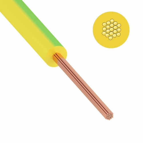 картинка Провод ПуГВ (ПВ-3) 2,5 мм² 500 м ж/з ГОСТ 31947-2012,ТУ 16-705. 501-2010 от магазина Сантехстрой