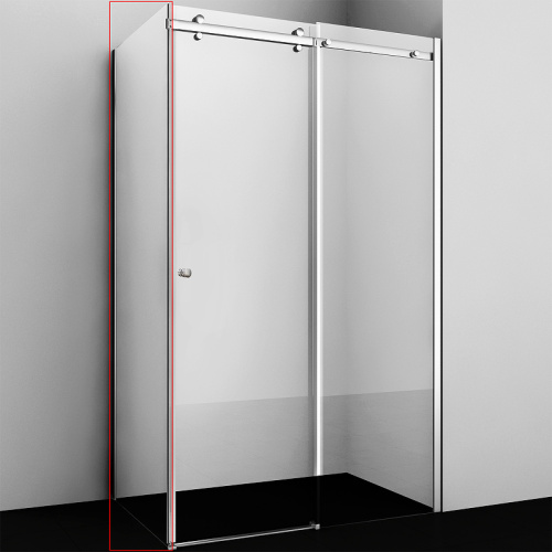 картинка Душевая стенка WasserKRAFT Vils 100 56R10-RP100 профиль Хром стекло прозрачное от магазина Сантехстрой