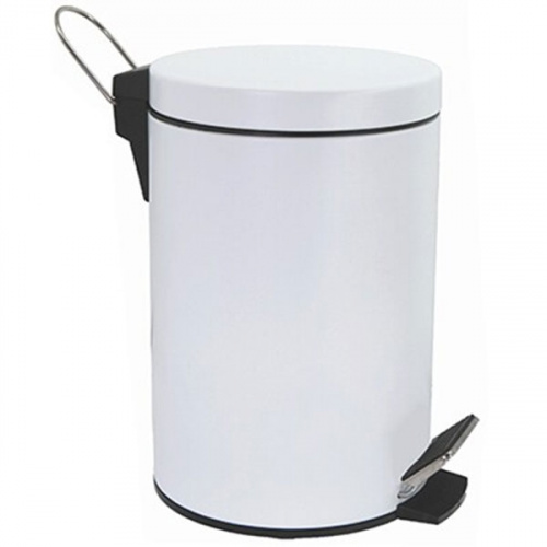 картинка Ведро для мусора WasserKRAFT K-635W Белое от магазина Сантехстрой