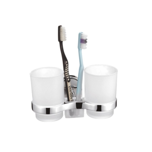 картинка Стакан для ванной комнаты двойной Haiba хром (HB1908) от магазина Сантехстрой