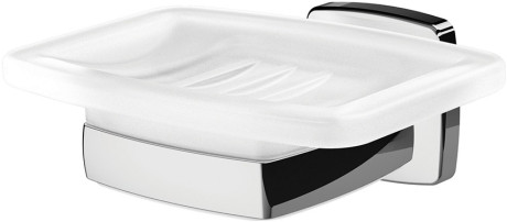 картинка A9034200 Gem, Стеклянная мыльница с настенным держателем от магазина Сантехстрой