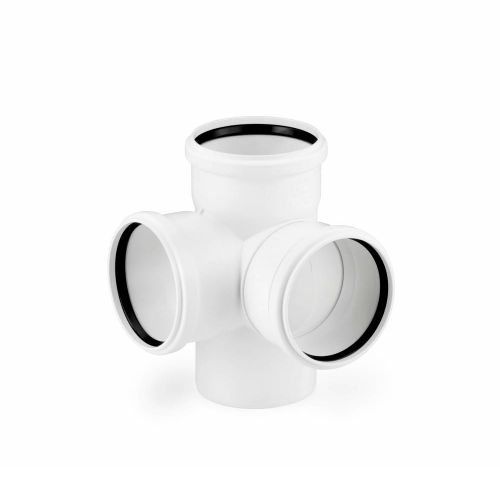 картинка Крестовина Rehau двухплоскостная 110/110/110/87° от магазина Сантехстрой