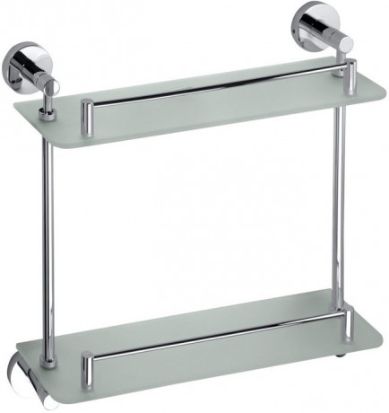 картинка Полка стеклянная с бортиком 38 см Bemeta Omega 104202122 от магазина Сантехстрой