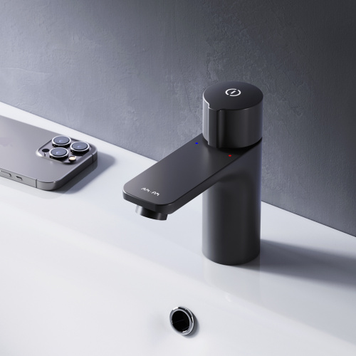 фотография f85a02522 x-joy touchreel смеситель д/умывальника, чёрный, шт.