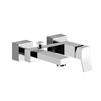 изображение смеситель ванна/душ хром 194мм gessi rettangolok
