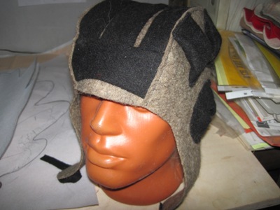 картинка Шапка "Шлем танкиста "настоящий" серый войлок Ожерельев от магазина Сантехстрой