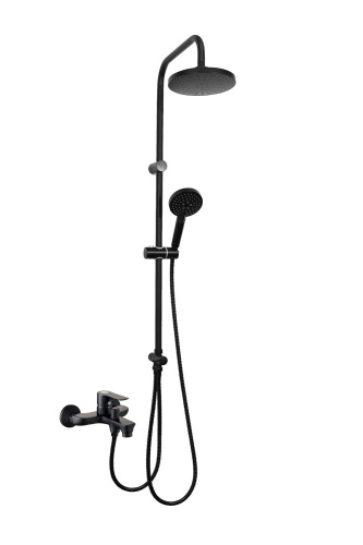 картинка Orange Aristo M19-932b душевая система смеситель с изливом, черный от магазина Сантехстрой