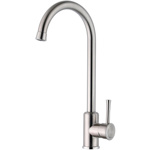 картинка смеситель для кухни zorg steel hammer sh 5188 inox нержавеющая сталь