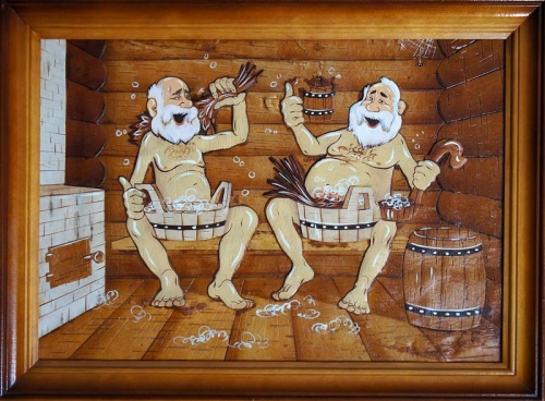 картинка Панно в комнату отдыха 21х30 (береста) от магазина Сантехстрой