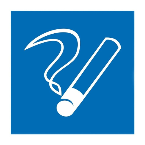 картинка Наклейка информационный знак "Место курения" 100х100 Rexant от магазина Сантехстрой